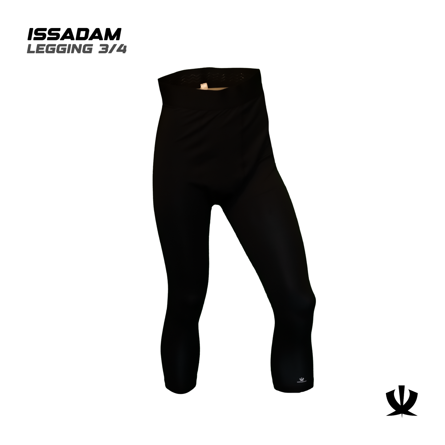 Legging de Sport 3/4 Homme Taille Haute – Sous-vêtement Technique & Maintien Renforcé