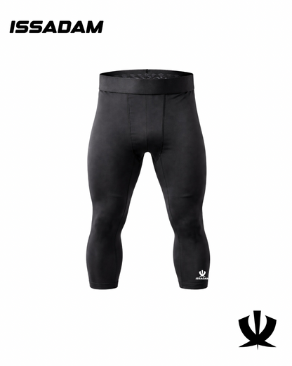 Legging de Sport 3/4 Homme Taille Haute – Sous-vêtement Technique & Maintien Renforcé