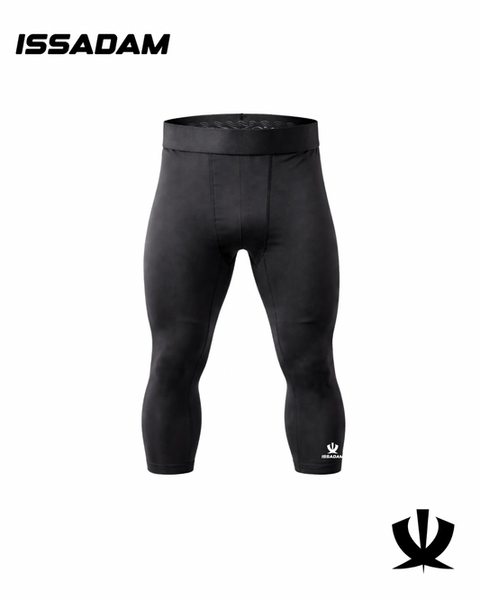 Legging de Sport 3/4 Homme Taille Haute – Sous-vêtement Technique & Maintien Renforcé